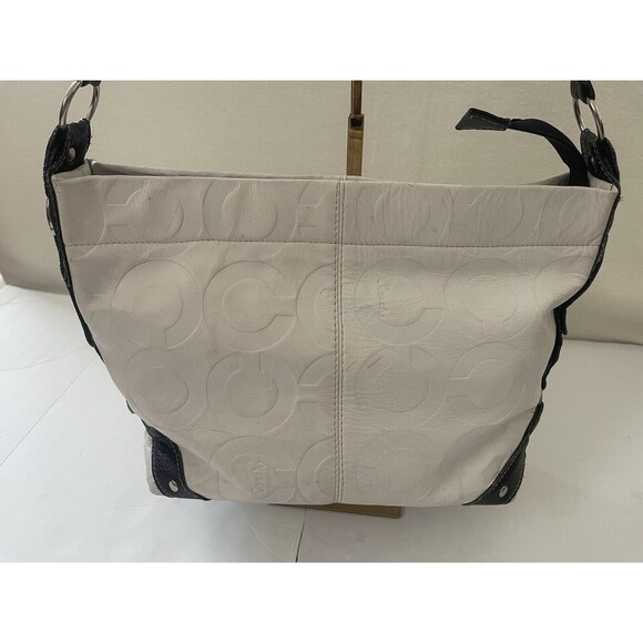 Coach Women’s White Shoulder Bag Dark Brown‎ Strap Please Read - Picture 16 of 16